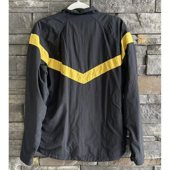 Vintage US Army Mens Size M Zip Up Long Sleeve Black Yellow Jacket‎ Windbreaker - Picture 2 of 3